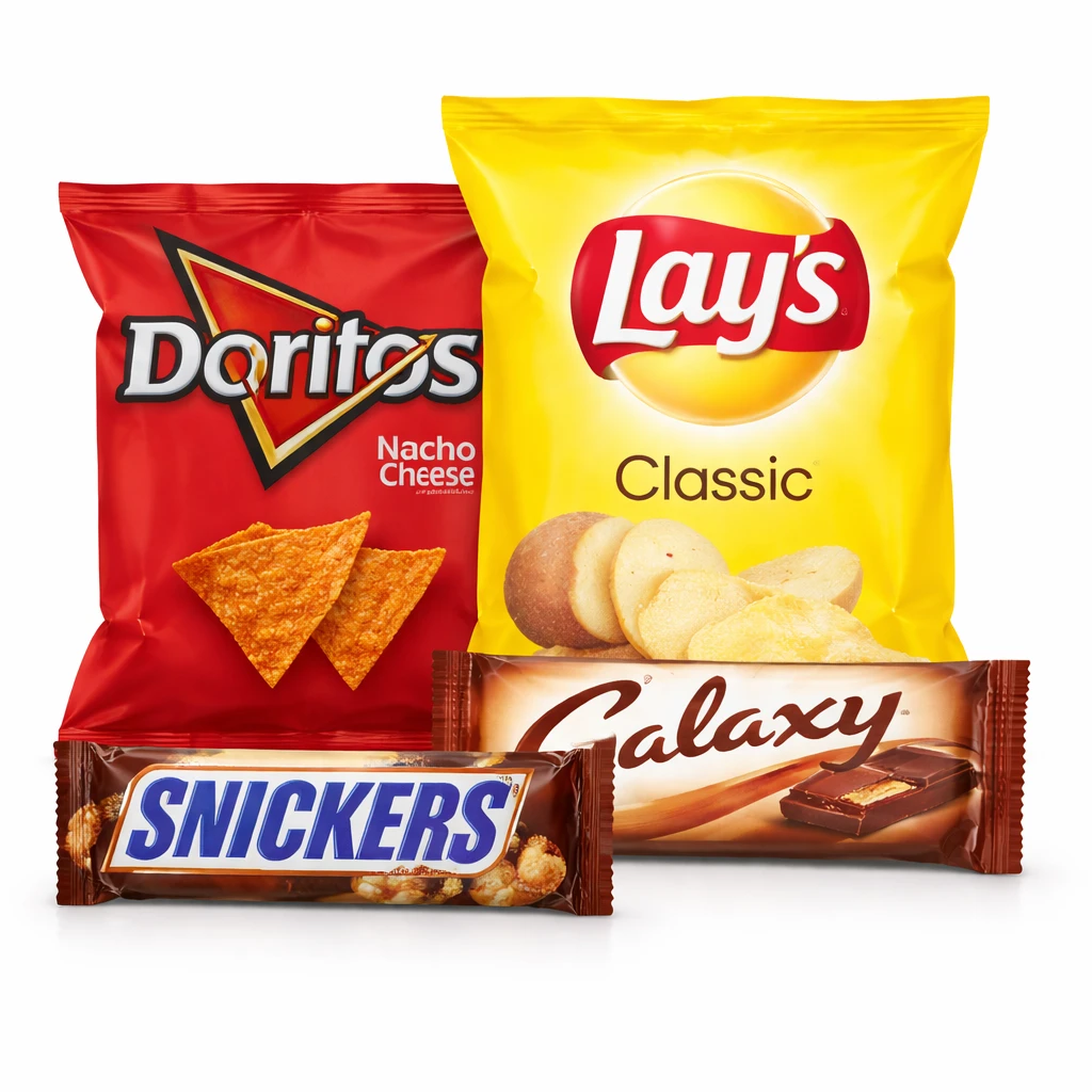 Snacks and chocolate