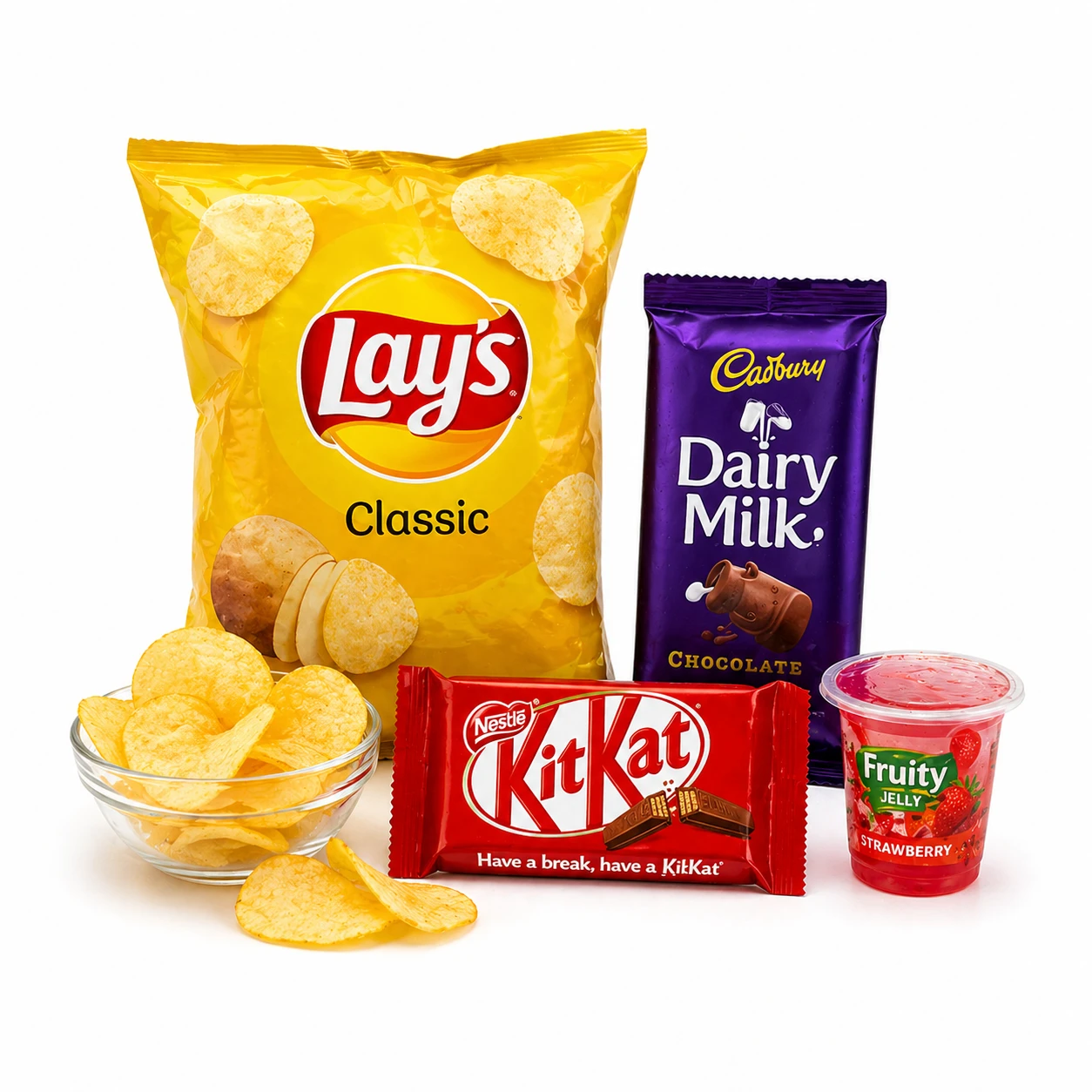 Snacks and chocolate